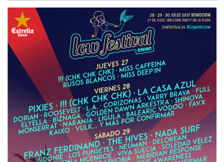 Cartel completo y distribución por días del Low Festival 2017 de Benidorm