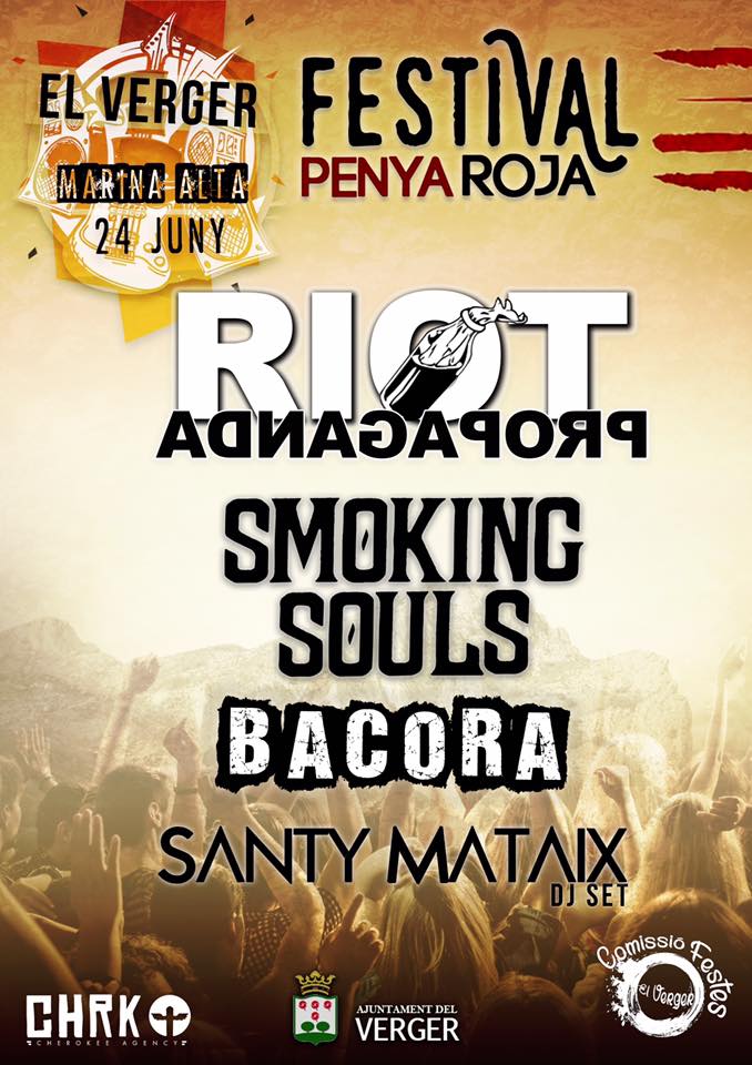 Penya Roja Riot Propaganda encabezará el Penya Roja Festival de El Verger, Alicante