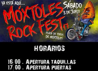 Horarios de actuaciones del Móxtoles Rock Fest de este próximo sábado