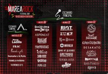 Cartel por días del Marearock Festival 2017 de Elche, Alicante