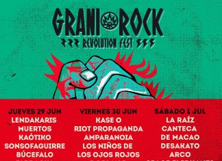 Distribución por días del Festival Granirock de Quintana de la Serena, Badajoz