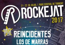 Cartel completo del festival Rockejat 2017 en Torrent, Valencia