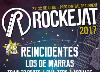 Cartel completo del festival Rockejat 2017 en Torrent, Valencia