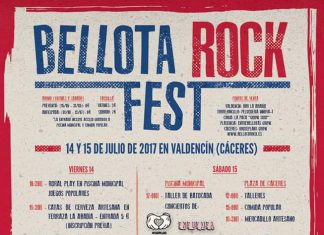 Cartel definitivo del Bellota Rock Fest de Valdecín, Cáceres