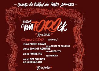 Horarios de actuaciones del Festival Vintoro de Toro, Zamora