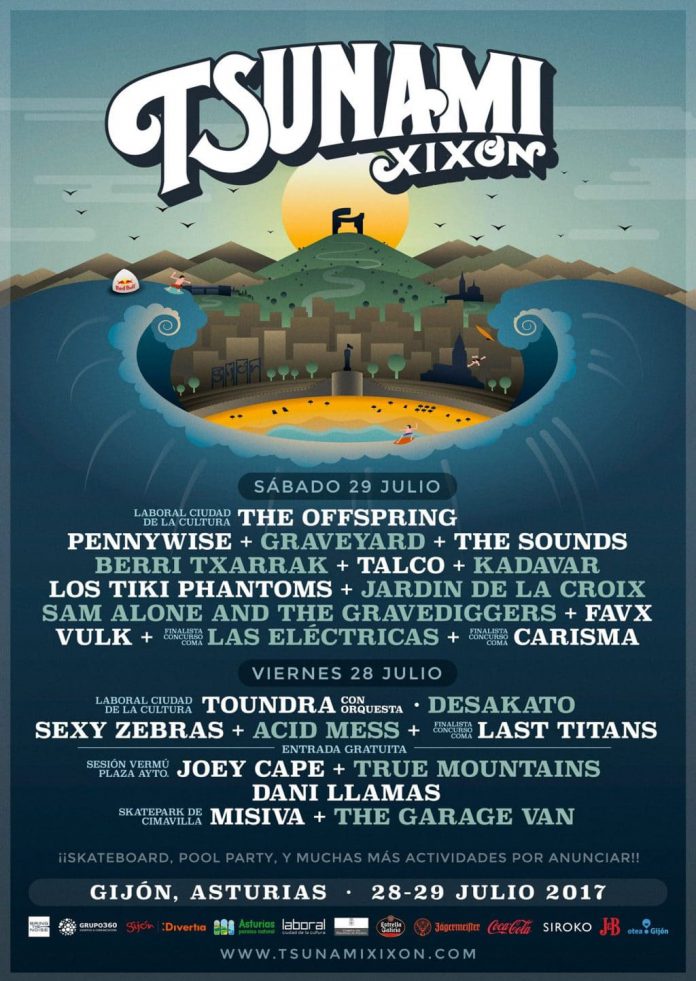 Tsunami Xixon Distribución por días y últimas noticias del Festival Tsunami Xixón