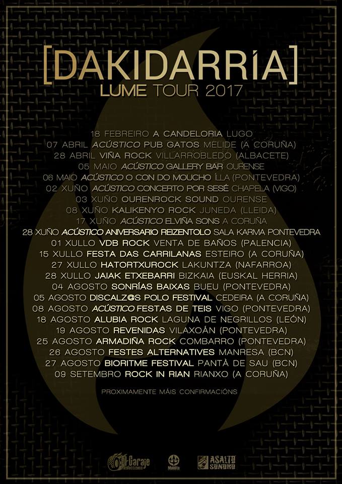 Dakidarría Próximas fechas de Dakidarría presentando su disco