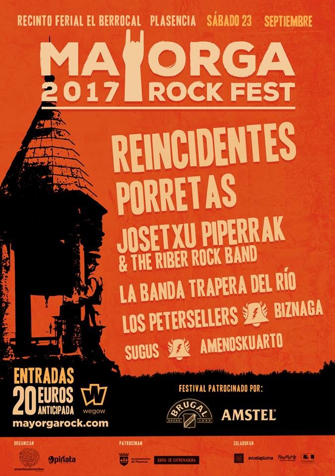 Cartel definitivo de la V edición del Mayorga Rock Fest de Plasencia