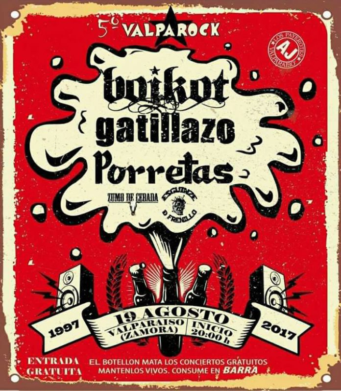 Valparock Boikot, Gatillazo y Porretas encabezan la V edición del Festival Valparock de Valparaiso, Zamora