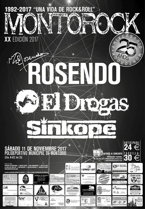 Montorock Cartel de la XX edición del Festival Montorock de Montorio, Burgos