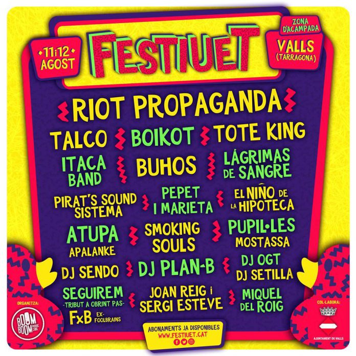 Festiuet Cartel completo del Festiuet 2017 de Valls, Tarragona