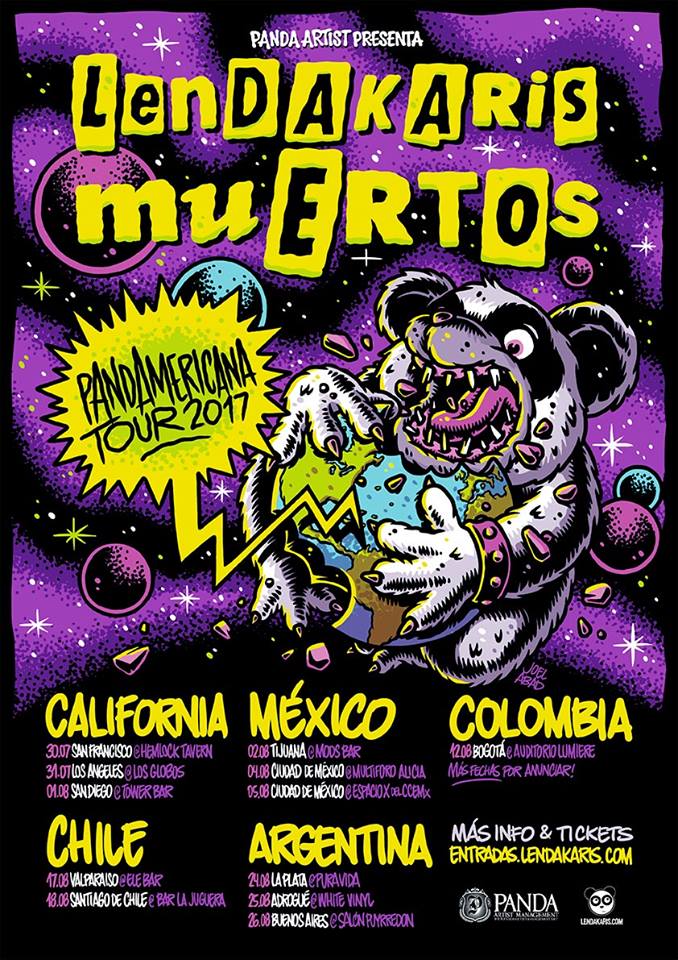 Lendakaris Muertos Lendakaris Muertos anuncian las fechas de su gira americana y publican un nuevo videoclip