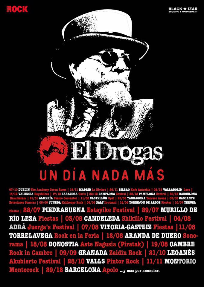 El Drogas Próximas fechas de El Drogas presentando su último trabajo grabado en directo
