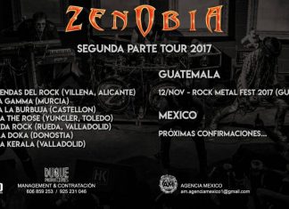 Zenobia anuncia las fechas de la segunda parte de su gira de "Alma de Fuego II"