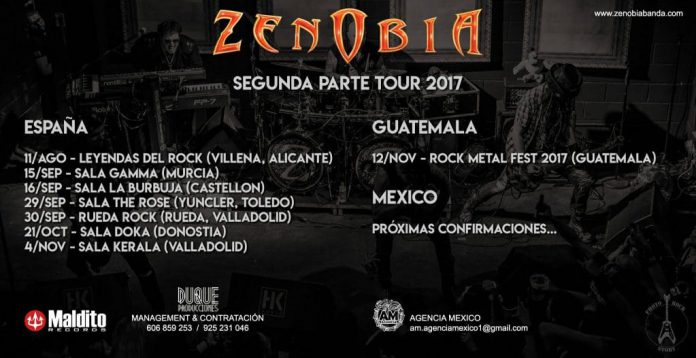 Zenobia Zenobia anuncia las fechas de la segunda parte de su gira de