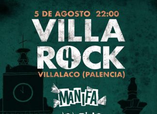 Cartel de la cuarta edición del Festival Villa Rock de Villalaco, Palencia