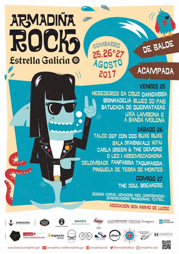 Armadiña Rock Cartel completo por días del Festival Armadiña Rock Estrella Galicia de Combarro, Pontevedra