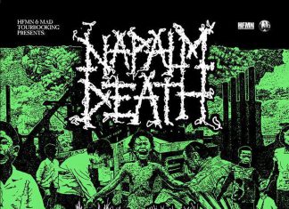 Napalm Death estará girando por el estado junto a Looking For An Answer en diciembre