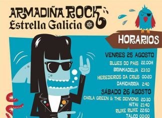 Horarios del Festival Armadiña Rock de Combarro, Galicia