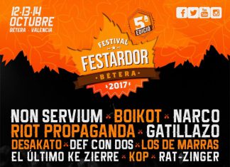 Cartel definitivo de la próxima edición del festival Festardor de Bétera, Valencia