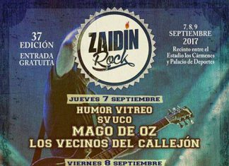 Cartel completo del festival gratuito Zaidín Rock 2017 de Granada