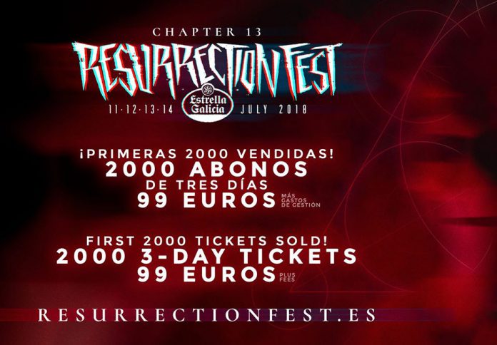 Resurrection Fest A la venta los primeros abonos para el festival Resurrection Fest XIII de Viveiro