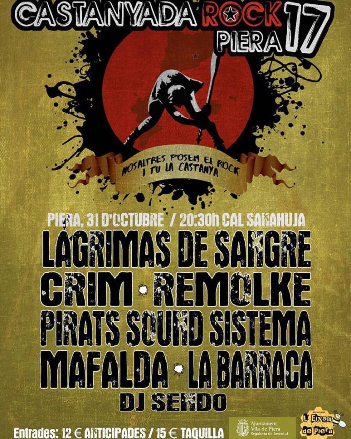 Castanyada Rock Cartel completo del festival Castanyada Rock 2017 de Piera, Barcelona