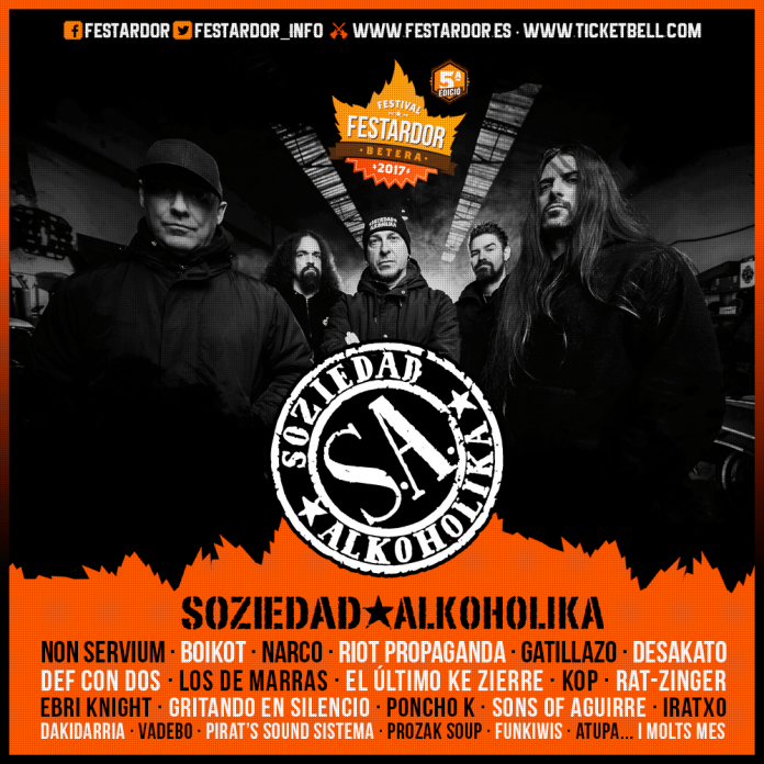 Festardor Soziedad Alkohólika se suma al cartel del festival Festardor de Bétera, Valencia