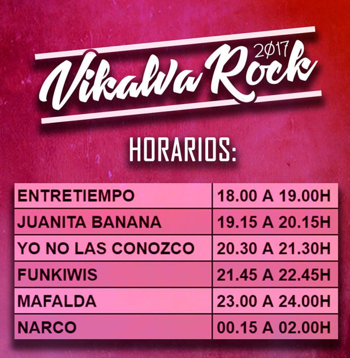 Vikalvarock Horarios confirmados del festival Vikalvarock de Vicálvaro, Madrid