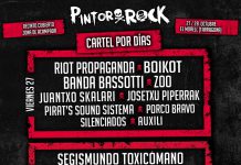 Cartel por días del festival Pintorrock 2017 de El Morell, Tarragona Horarios de actuaciones del festival Pintorrock 2017 de El Morell, Tarragona