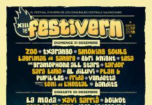Cartel completo y por días de la XIII edición del festival Festivern de Tavernes, Valencia