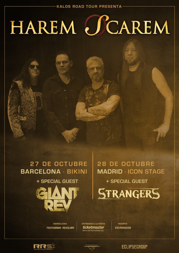 Harem Scarem Los canadienses Harem Scarem visitarán Madrid y Barcelona los días 27 y 28 de octubre