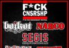 Cartel completo de la segunda edición del festival F*ck Cnsrshp de Villena, Alicante