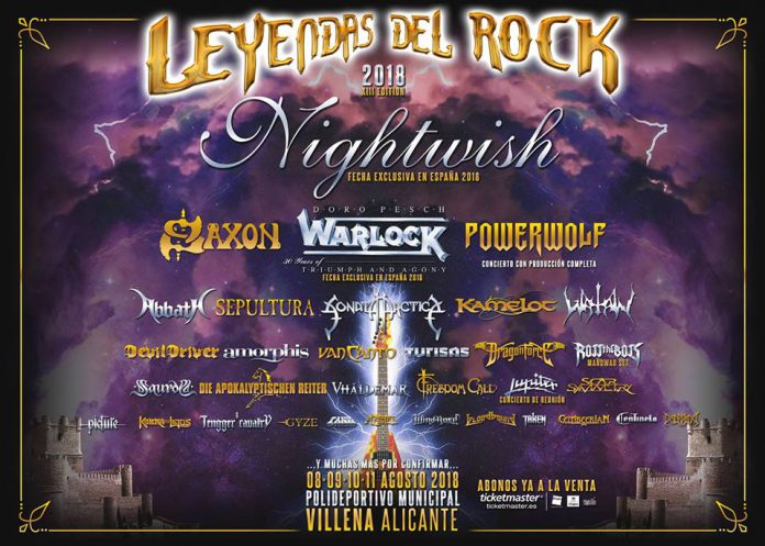 Leyendas del Rock Nueve bandas se suman al cartel del festival Leyendas del Rock 2018 de Villena, Alicante