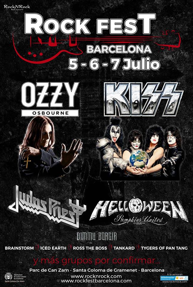 Rock Fest Barcelona Kiss y Ozzy Osbourne confirmados para el Rock Fest Barcelona 2018