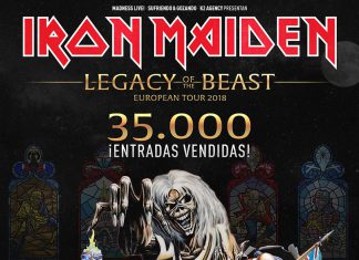 Más de 35.000 entradas vendidas en sólo unas horas para el concierto de Iron Maiden en Madrid