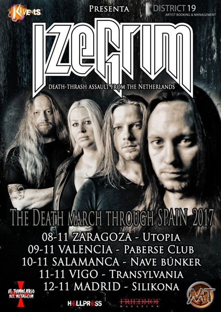 Izegrim La formación de Death Metal Izegrim regresan a la península para presentar su último disco