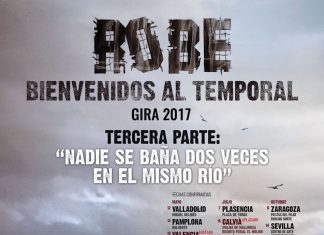 Próximas fechas de la tercera parte de la gira de Robe "Bienvenidos al temporal"