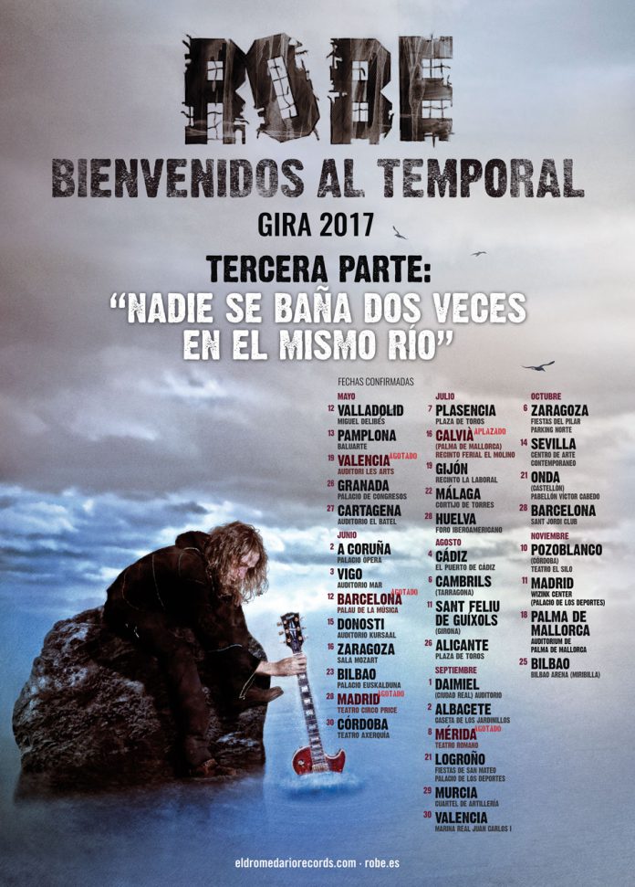 Robe Próximas fechas de la tercera parte de la gira de Robe
