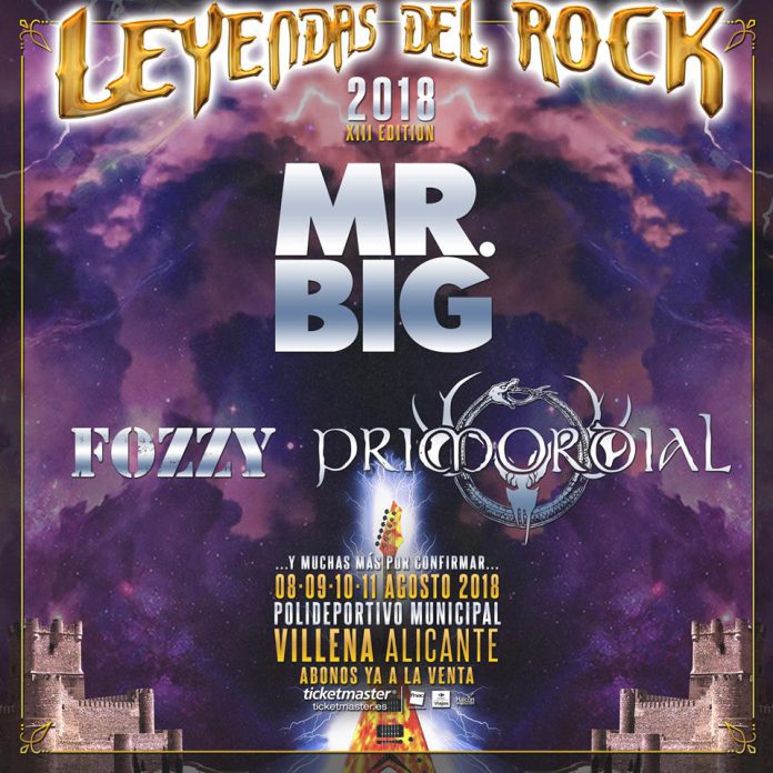 Leyendas del Rock Mr. Big encabezan la nueva tanda de confirmaciones para el festival Leyendas del Rock 2018