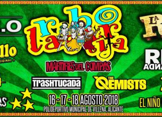 Primeros nombres para el Festival Rabolagartija 2018 de Villena, Alicante