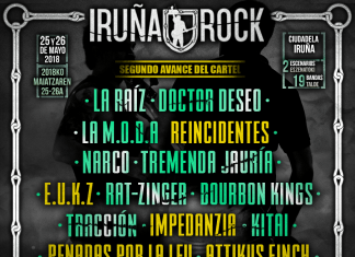 El Último Ke Zierre y Reincidentes entre las nuevas confirmaciones para el festival IRUÑA ROCK 2018