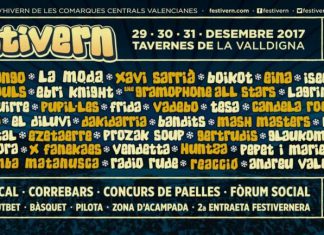 Horarios definitivos de actuaciones y actividades del Festivern 2018