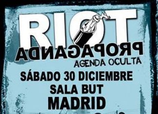 RIOT PROPAGANDA agota las entradas para su concierto en Madrid presentando "Agenda Oculta"