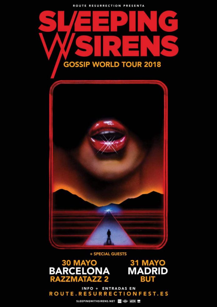 Sleeping With Sirens por primera vez en España en mayo de 2018