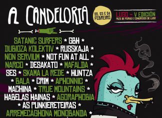 Cartel definitivo del festival A Candeloria 2018 de Lugo