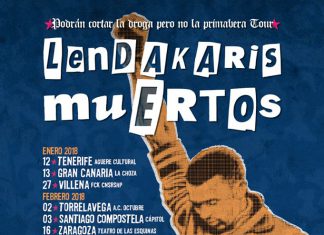 Próximos conciertos de Lendakaris Muertos en 2018 presentando su nuevo trabajo