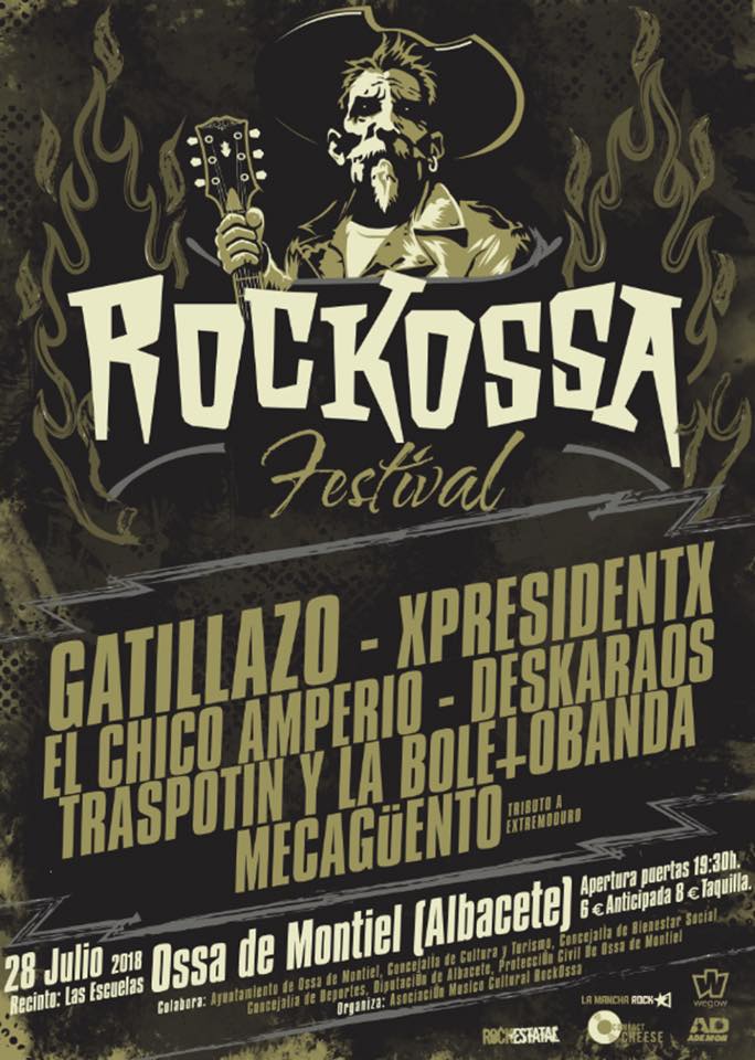 Rockossa Festival Cartel completo del Rockossa Festival 2018 de Ossa de Montiel, Albacete