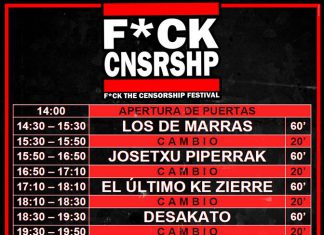 Horarios definitivos del Fck Censorship Festival 2018 de Villena