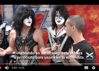 Inesperada contestación de KISS a un reportero que llevaba una camiseta de Iron Maiden